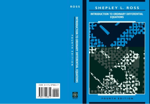 Sl Ross Differential Equations Pdf